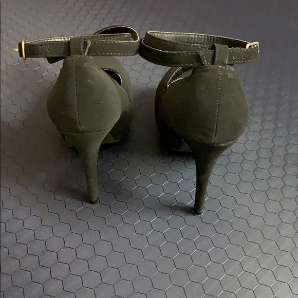 Black suede heels TOP MODA - Picture 3 of 3